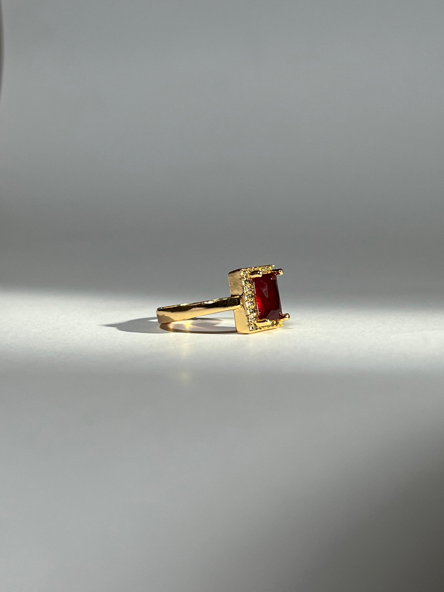 Luminous Gold Stone Adjustable Ring