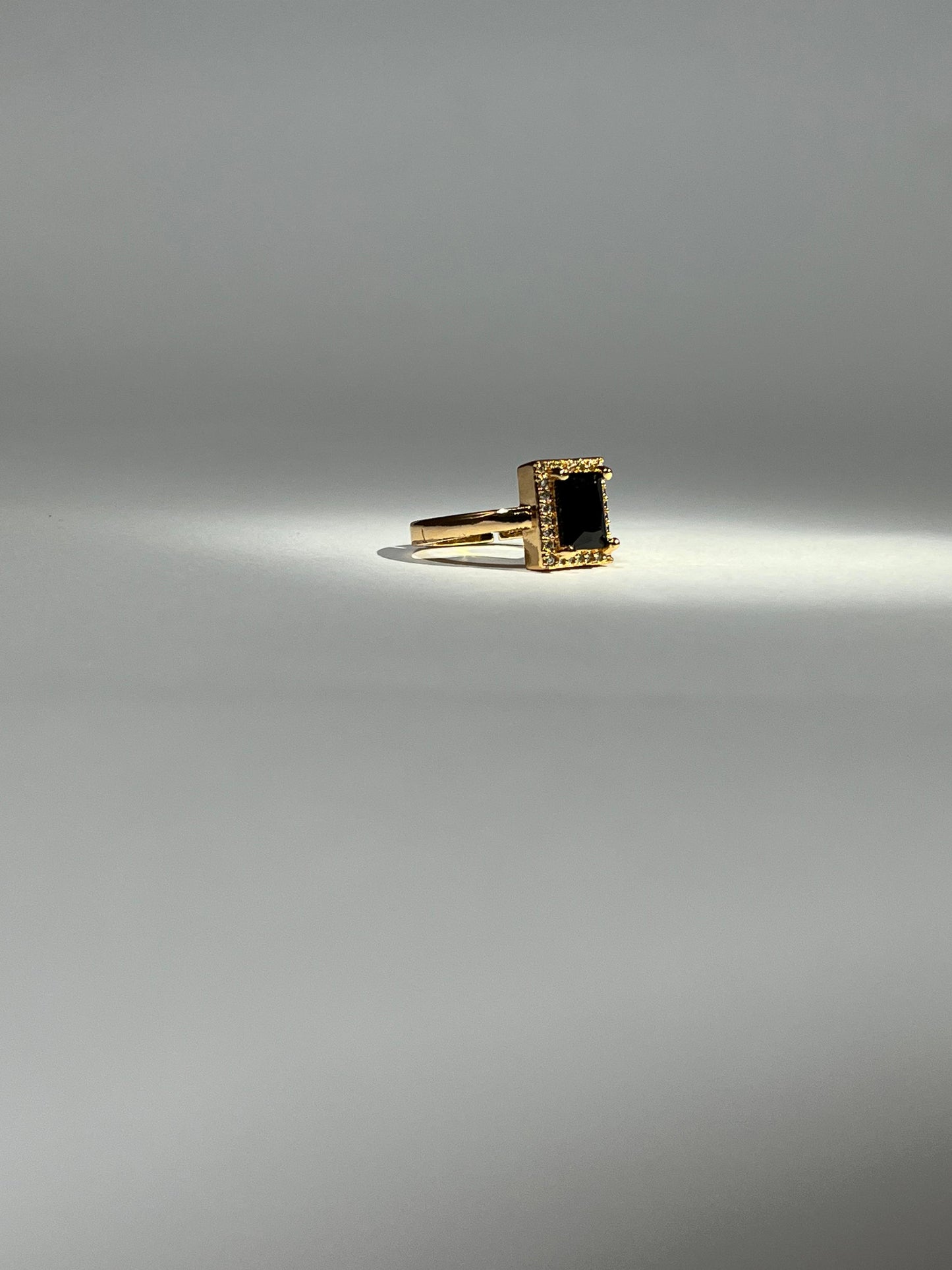 Luminous Gold Stone Adjustable Ring