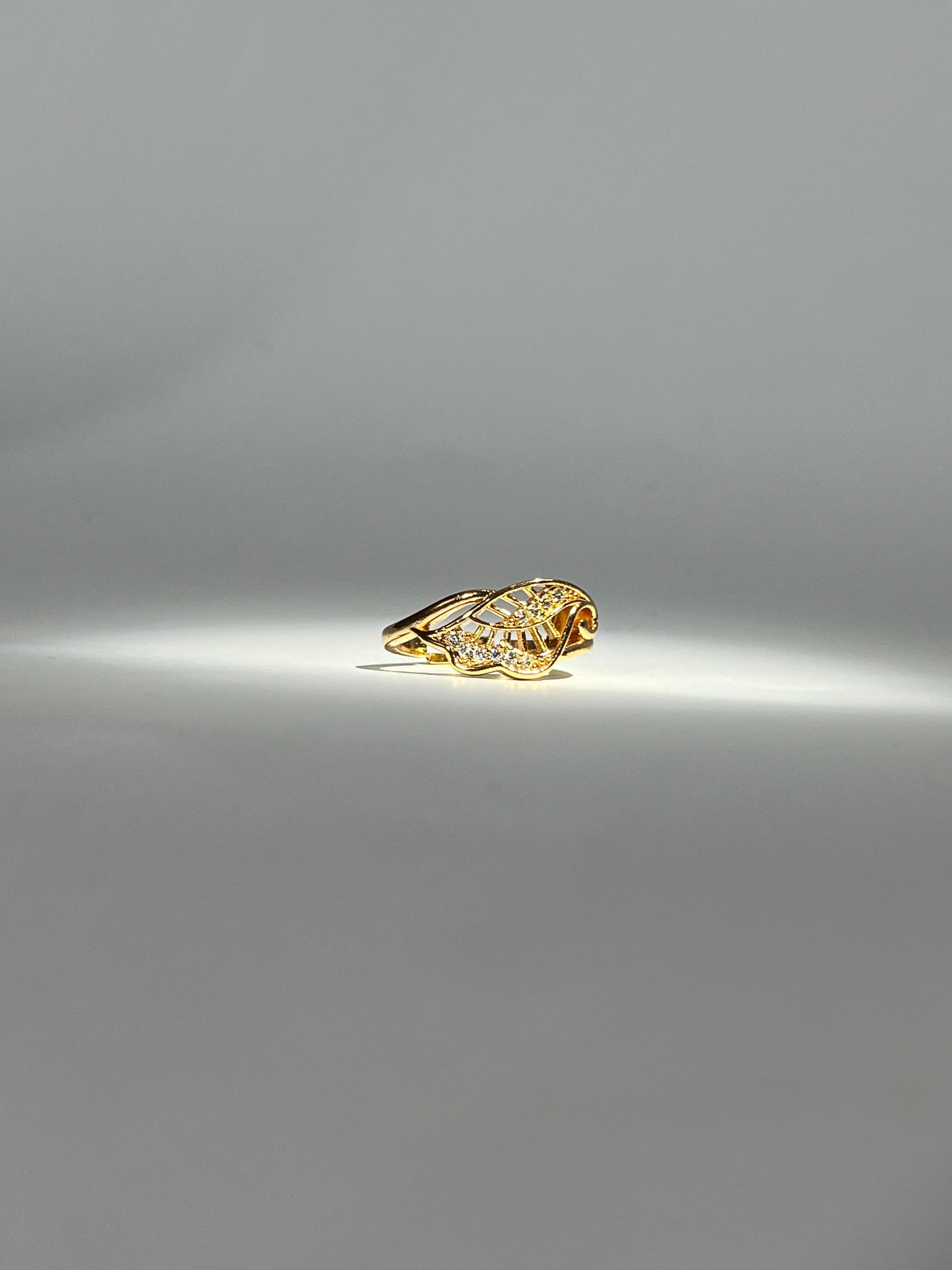 Ornate Gold Filigree Adjustable Ring