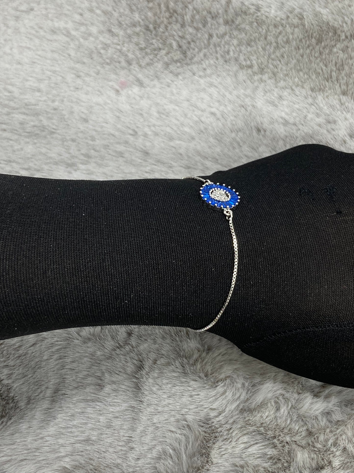 Silver Floral Link Bracelet