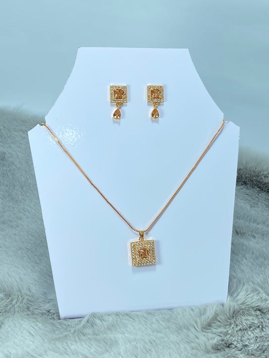 Golden Square Gemstone Set
